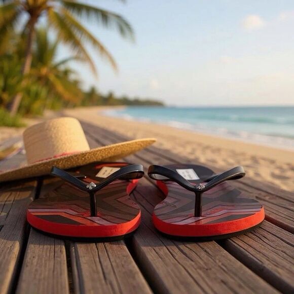 Kate Spade New York Size 8M Monette Flip Flops Sandals Multi Colored - Picture 6 of 11